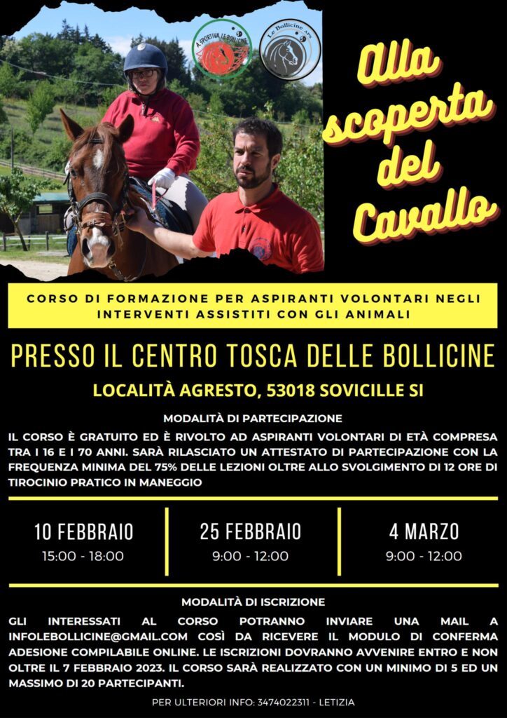 volantino alla scoperta del cavallo
